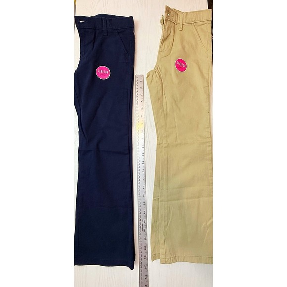 Children's Place Pants Khaki & Blue In Size 8 Plus. New One With Tags, One W/out - Picture 8 of 8